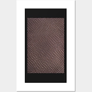 Black leather texture Posters and Art